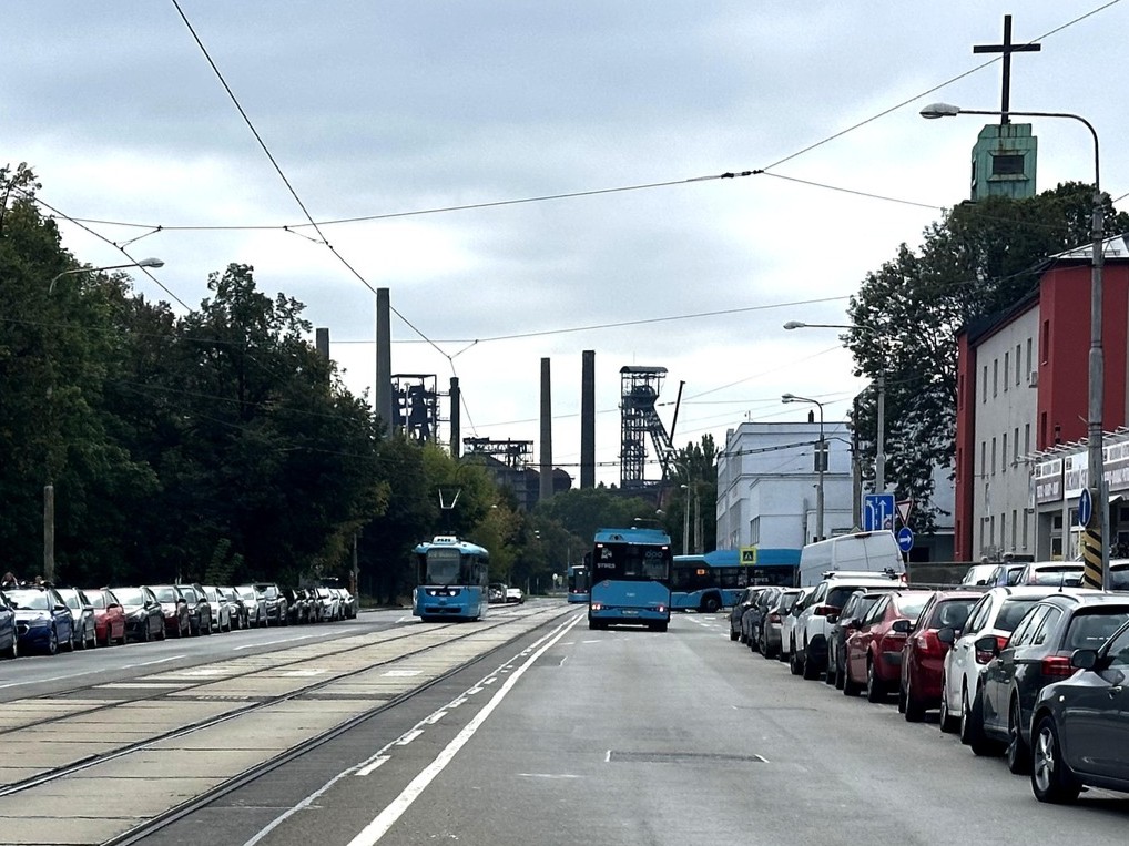 Vítkovická ulice v Ostravě. Zdroj: DPO