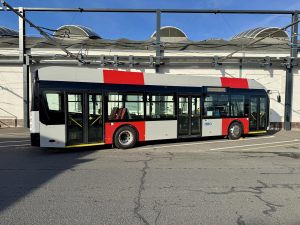 První elektrobus SOR ENS 12 na testech v Praze. Foto: DPP