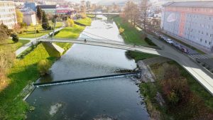 Nová lávka přes Bečvu.
Zdroj: město Vsetín