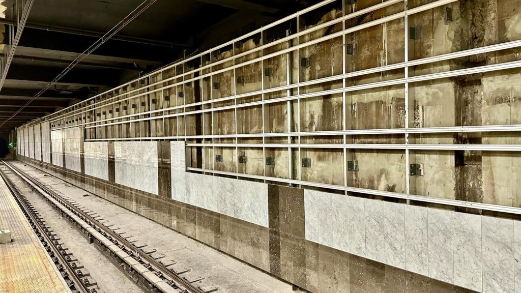 Finiš rekonstrukce stanice metra C Pankrác v říjnu 2025. Foto: DPP - Dan Šabík