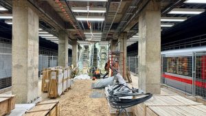Finiš rekonstrukce stanice metra C Pankrác v říjnu 2025. Foto: DPP - Dan Šabík