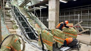 Finiš rekonstrukce stanice metra C Pankrác v říjnu 2025. Foto: DPP - Dan Šabík