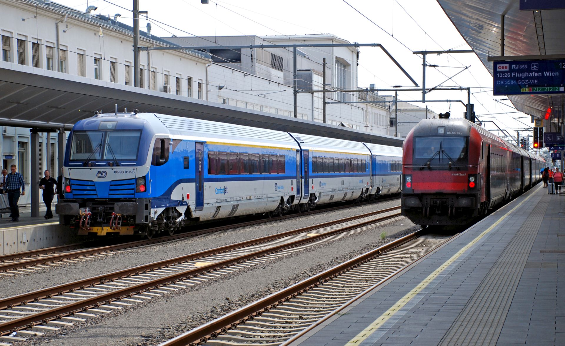 ComfortJet ČD v Rakousku. Pramen: České dráhy