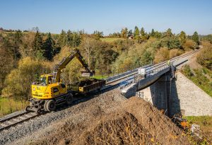 Oprava trati mezi Plasy a Mladoticemi. Foto: Správa železnic
