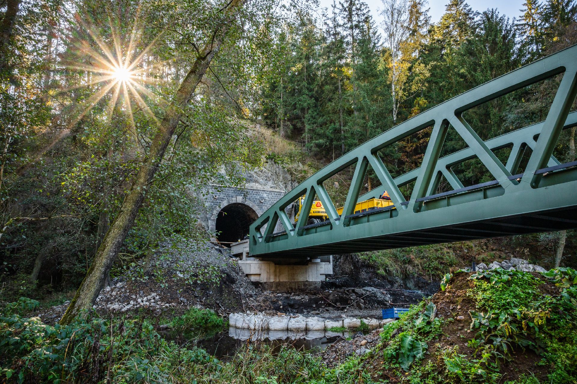 Oprava trati mezi Plasy a Mladoticemi. Foto: Správa železnic