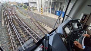 První souprava metra Škoda pro provoz v bulharském hlavním městě Sofii. Foto: Zdopravy.cz, Jan Nevyhoštěný