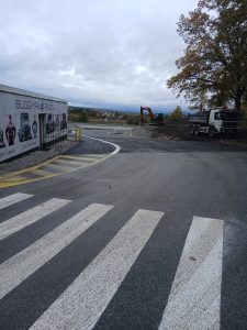Prodloužení odbočovacího a připojovacího pruhu k odpočívce Bakov, přezdívané Letadlo. Foto: Zdopravy.cz / J. Nevyhoštěný