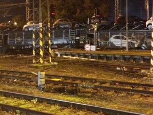 Vykolejení nákladního vlaku v Kolíně. Foto: Lukáš Chytil