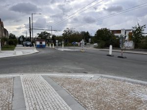 Finišující rekonstrukce Peroutkovy ulice na Praze 5. Foto: TSK