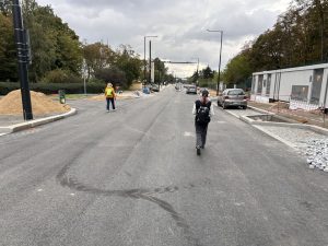 Finišující rekonstrukce Peroutkovy ulice na Praze 5. Foto: TSK