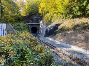 Oprava trati se týkala i všech tunelů na trase. Prvním ve směru od Tanvaldu je Žďárský tunel. Foto: Jan Sůra / Zdopravy.cz