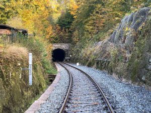 Z Desné vede trať úsekem bez ozubnice do Desenského tunelu. Foto: Jan Sůra / Zdopravy.cz