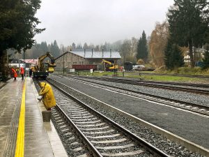 Dopravna v Kořenově prošla kompletní rekonstrukcí kolejiště. Jde o důležité místo na celé zubačce, zázemí tu má Železniční společnost Tanvald, která se stará hlavně o nostalgické vlaky na unikátní trati. Foto: Jan Sůra / Zdopravy.cz