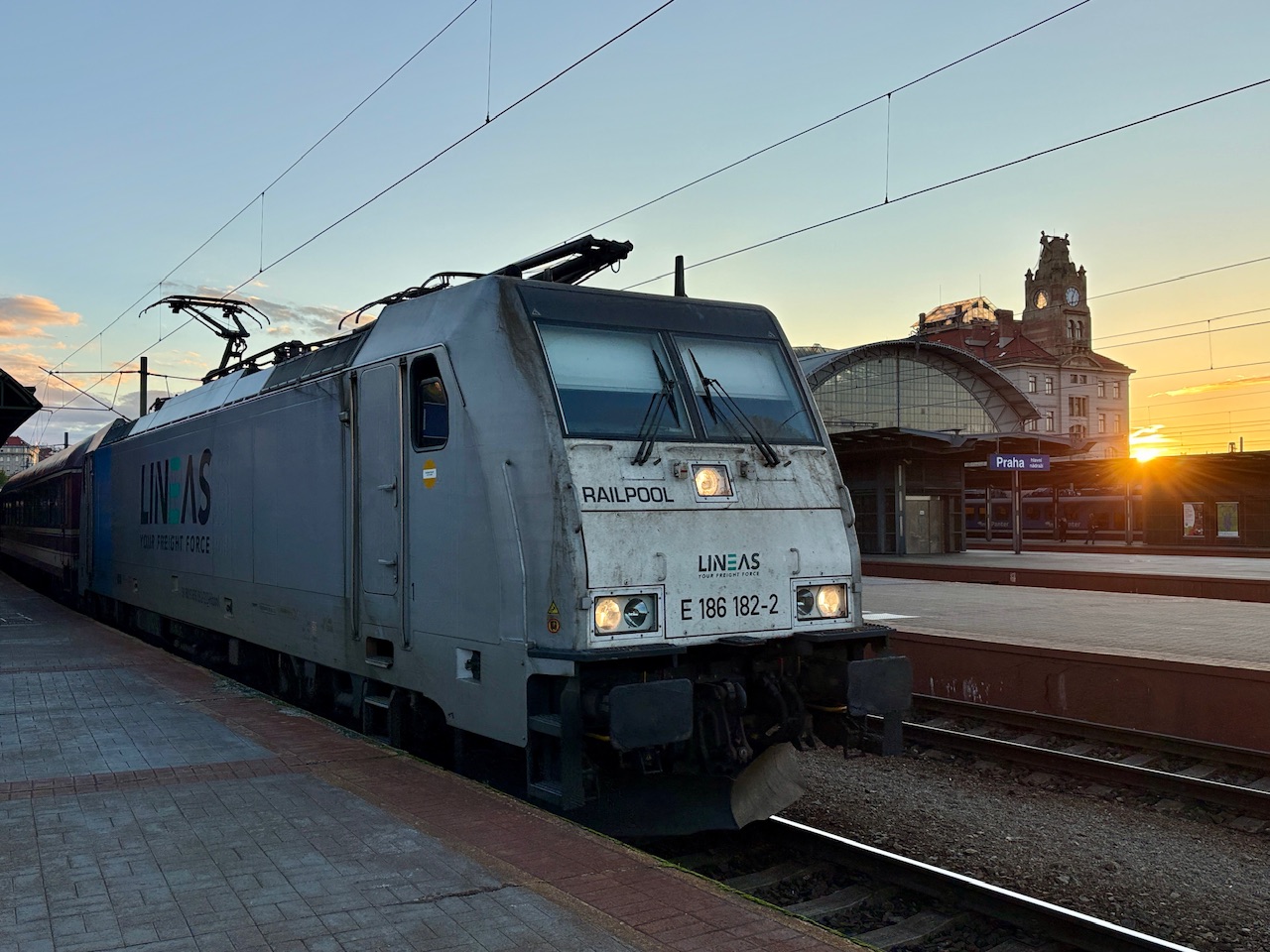European Sleeper a Praha hlavní nádraží. Foto: Zdopravy.cz / Vojtěch Očadlý