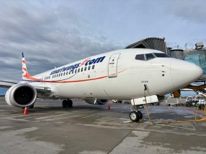 Boeing 737 MAX 8 letecké společnosti Smartwings. Foto: Zdopravy.cz / Vojtěch Očadlý