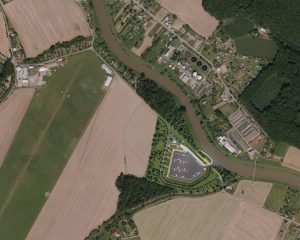 Umístění přístavu v Kroměříži. Pramen: ŘVC