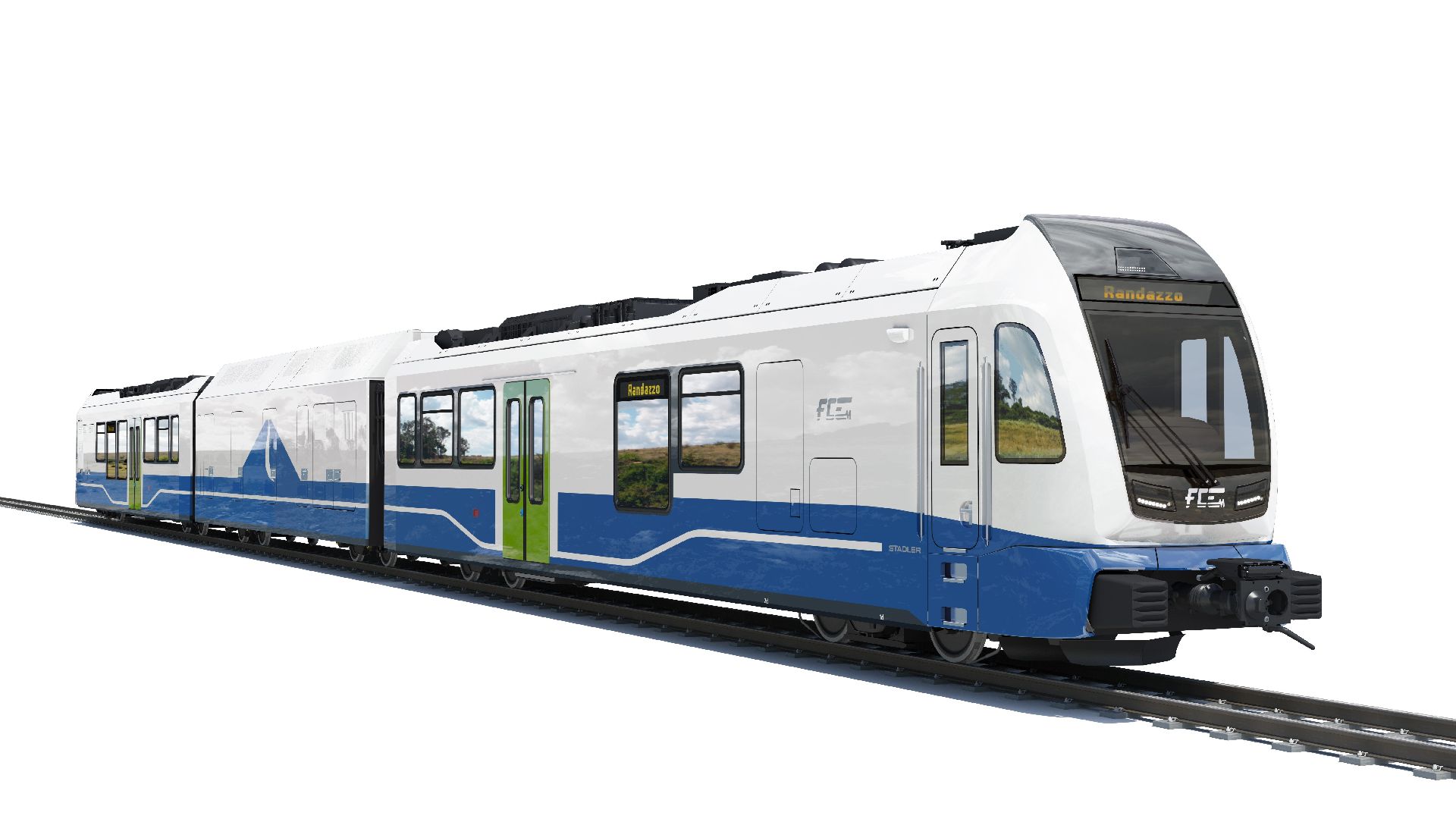 Vodíková jednotka pro Ferrovia Circumetnea. Foto: Stadler Rail