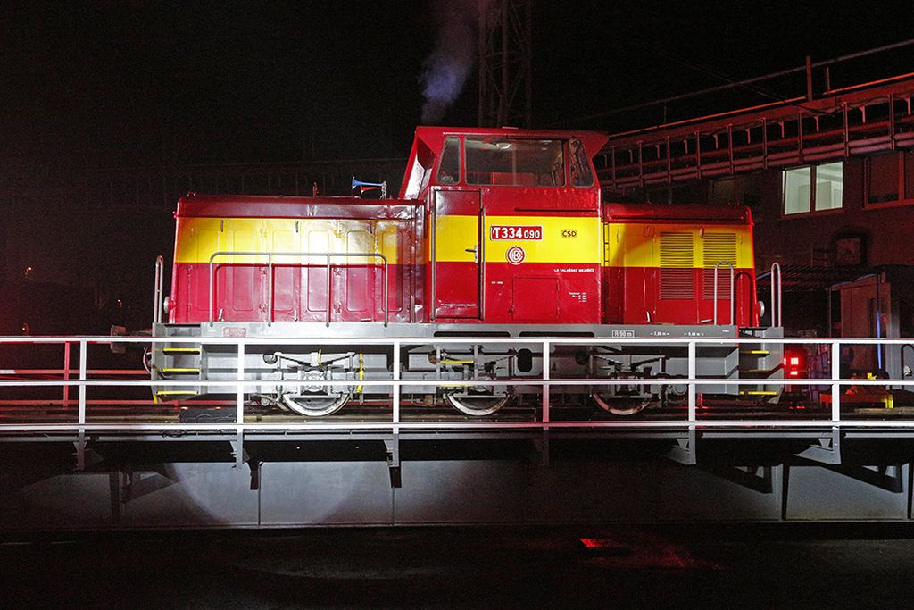 Lokomotiva T 334.0 zvaná Rosnička. Pramen: České dráhy