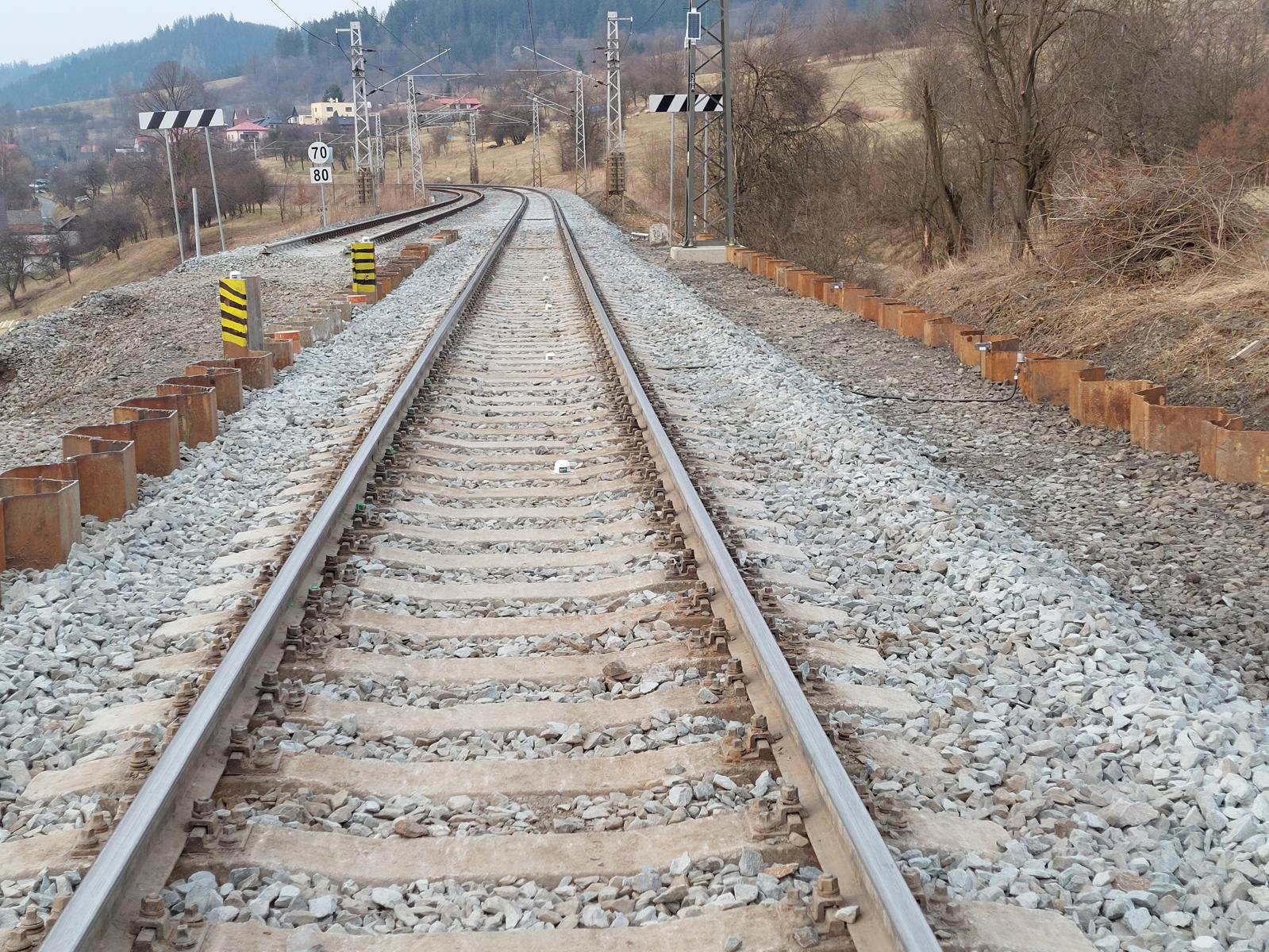 Trať v úseku Valašská Polanka - Horní Lideč. Foto: Správa železnic