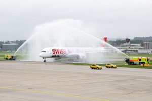 Přílet A350-900 společnosti Swiss International Air Lines. Foto: Swiss