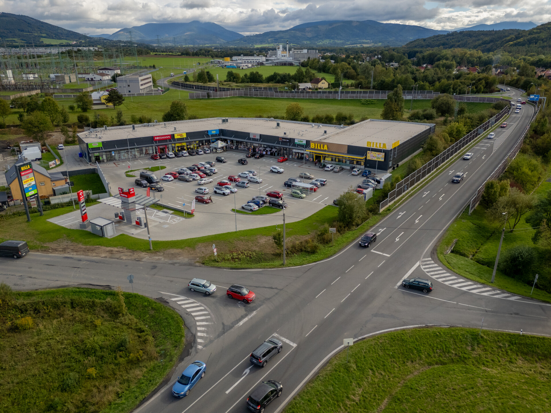 Křižovatka v obci Dobrá. Zdroj: město Frýdek-Místek