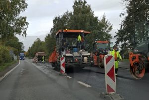 Oprava silnice I/26 v Horšovském Týně. Foto: ŘSD
