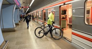 Přeprava kol v metru. Foto: DPP