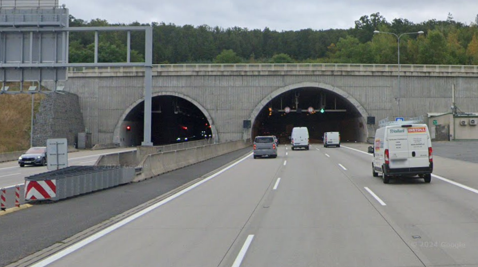 Komořanský tunel na Pražském okruhu. Zdroj: ŘSD