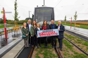 Nová tramvajová trať na severovýchodě Vídně. Autor: Wiener Linien_/ Simon Wöhrer