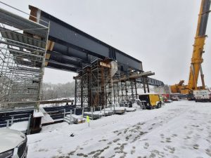 Stavba obchvatu České Lípy, úsek Dubice - Dolní Libchava. Foto: ŘSD