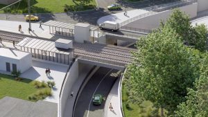 Vizualizace proměny nádraží Vratimov a okolí.
Zdroj: město Vratimov