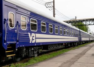 Vlak na Ukrajině.
Zdroj: Ukrajinské dráhy (Ukrzaliznytsia)