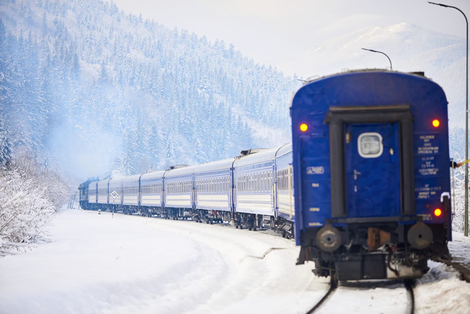 Vlak na Ukrajině. Zdroj: Ukrajinské dráhy (Ukrzaliznytsia)