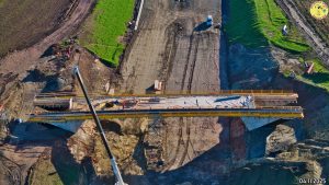 Rozestavěný úsek dálnice D6 Petrohrad - Lubenec (I. etapa) v listopadu 2025. Foto: Jan Banán Svoboda