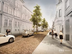 Vítězný návrh na proměnu Hlavní třídy v Českém Těšíně. Foto: FRIS architekti