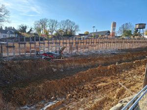 Výstavba přeložky silnice I/16 v Jizerním Vtelnu (listopad 2025). Foto: ŘSD