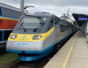 Pendolino v Opavě. Zdroj: Facebook.com - Tomáš Navrátil