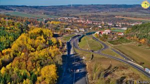 Rozestavěný úsek dálnice D6 Petrohrad - Lubenec (I. etapa) v listopadu 2025. Foto: Jan Banán Svoboda