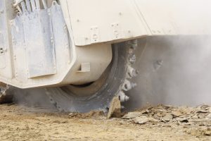 Speciální skalní fréza pro stavbu D35 Litomyšl - Janov. Foto: Strabag