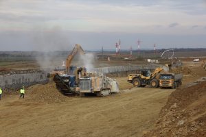 Speciální skalní fréza pro stavbu D35 Litomyšl - Janov. Foto: Strabag