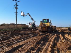 Výstavba přeložky silnice I/16 v Jizerním Vtelnu (listopad 2025). Foto: ŘSD