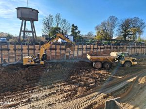 Výstavba přeložky silnice I/16 v Jizerním Vtelnu (listopad 2025). Foto: ŘSD