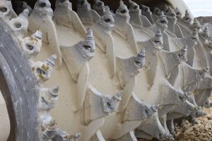 Speciální skalní fréza pro stavbu D35 Litomyšl - Janov. Foto: Strabag