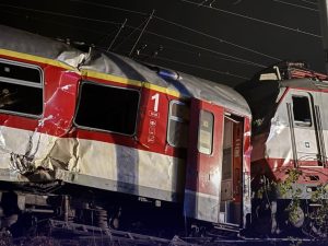 Srážka vlaků na Slovensku. Zdroj: ŽSR