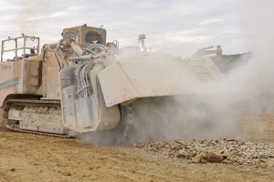 Speciální skalní fréza pro stavbu D35 Litomyšl - Janov. Foto: Strabag