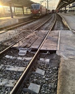 Vykolejení vozu v Košicích. Zdroj: ŽSR