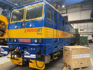 První lokomotiva řady 162 RegioJetu, která prošla dualizací na 362. Foto: ČMŽO - elektronika