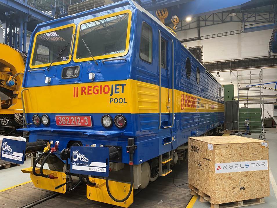 První lokomotiva řady 162 RegioJetu, která prošla dualizací na 362. Foto: ČMŽO - elektronika