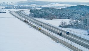 Zrušené provizorní napojení dálnice D6 u Krupé. Foto: Jan Banán Svoboda