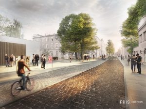 Vítězný návrh na proměnu Hlavní třídy v Českém Těšíně. Foto: FRIS architekti